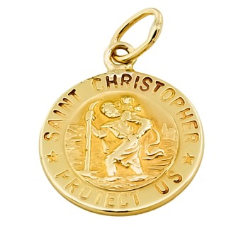 9ct gold St Christopher Pendant